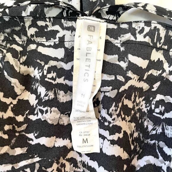 Fabletics Leopard Print Strappy Tank Top Sz M - Picture 11 of 12